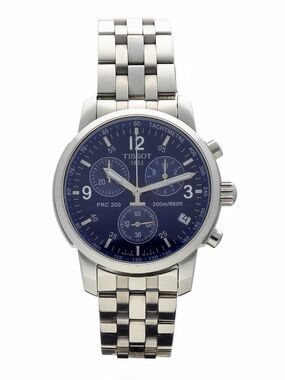 Tissot Men's Chronograph Watch in Blue and Silver